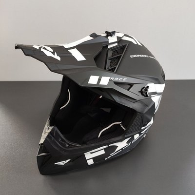 FXR Helium Race Div Helmet [White/Black] 220603-1001-M фото