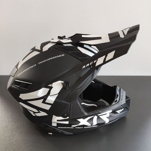 FXR Helium Race Div Helmet [White/Black] 220603-1001-M фото