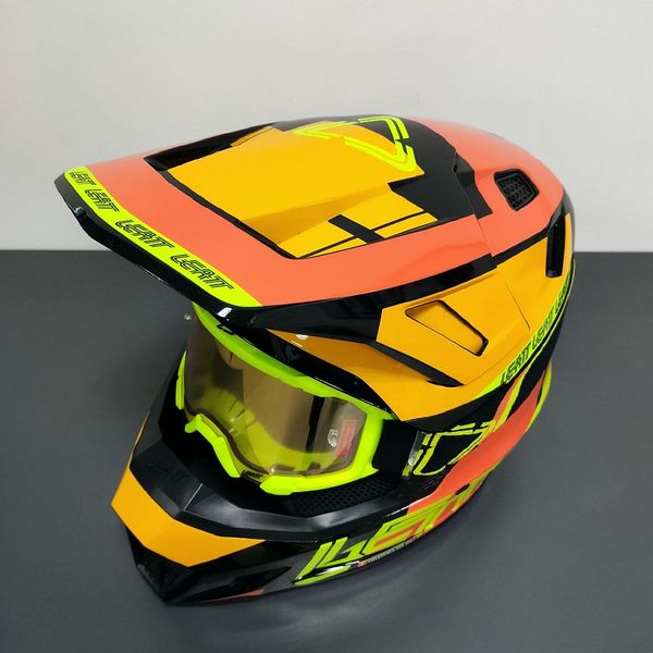 LEATT Helmet Moto 7.5 + Goggle [Citrus] 1024060282 фото